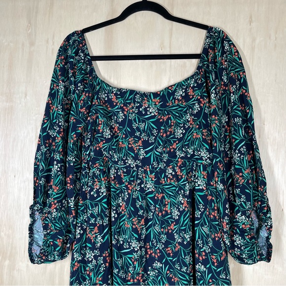 New ~ Lost + Wander Navy Floral Goodnight Garden Maci Dress Size M - Picture 3 of 11